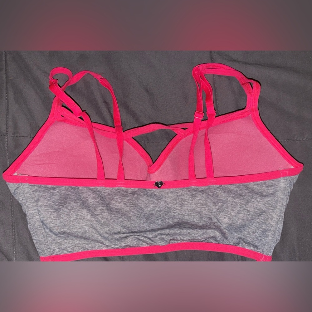 PINK Victoria's Secret Gray Bra with Pink Accents - Picture 3 of 3
